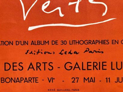 Affiches d'exposition pour Vertès. Réunion de deux affiches d'exposition pour Vertès....