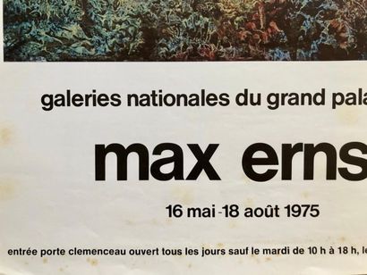 null Max Ernst (d'après), Galeries nationales du Grand Palais, Paris, 1975. Affiche...