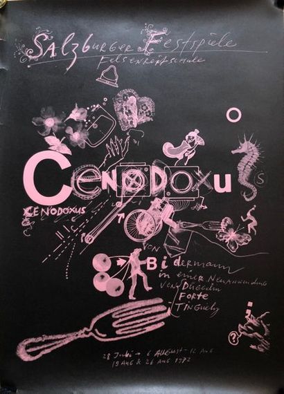 Jean Tinguely, Cenodoxus, 1972. Jean Tinguely, Cenodoxus, 1972. Affiche offset non...