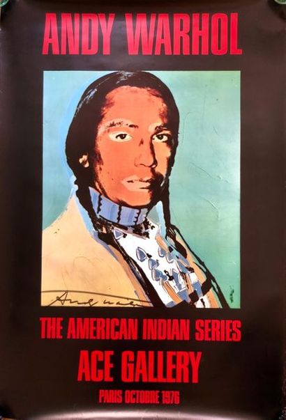 Andy Warhol, The American indian series, 1976. Andy Warhol, The American indian series,...