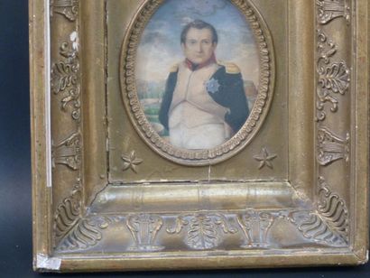 Ecole du début du XIXème siècle Ecole du début du XIXème siècle, Portrait de Napoléon...