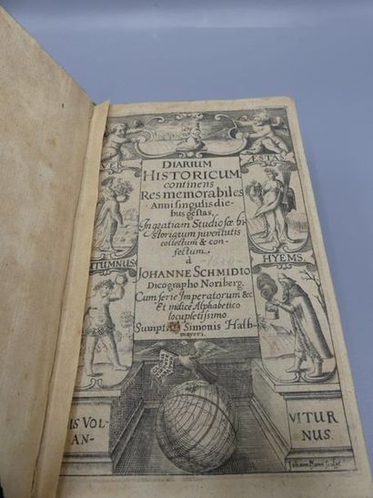 Johannes SCHMIDIO, DIarium Historicum, Johannes SCHMIDIO, Diarium Historicum contines...