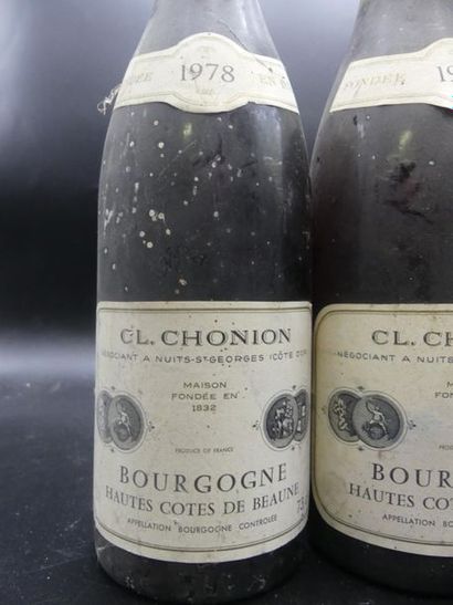 BOURGOGNE HAUTE COTES DE BEAUNE 1978 3 bouteilles de BOURGOGNE HAUTE COTES DE BEAUNE...
