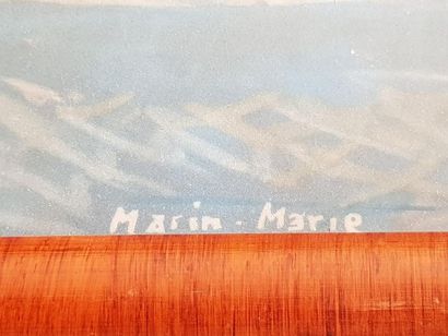 null Reproduction d'une litographie marin-marie, 43 x 63cm.