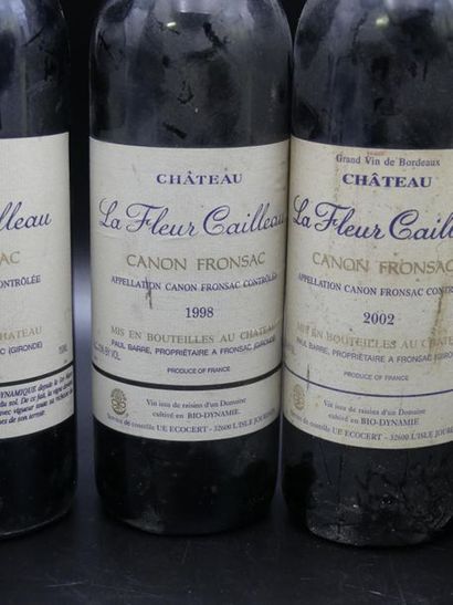 null Lot de 7 bouteilles comprenant 2 bouteilles de CHATEAU LA FLEUR CAILLEAU Canon...