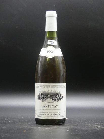 null 1 bouteille de SANTENAY domaine Jean Moreau 1990. Bon niveau.