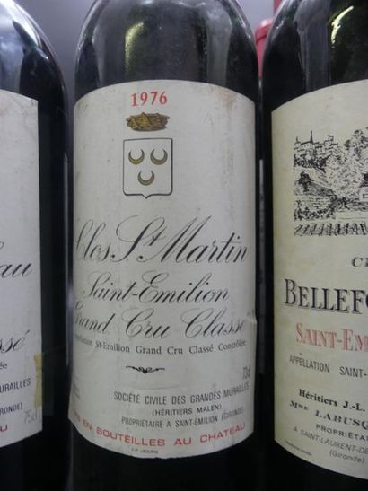 CHATEAU BELLEFOND-BELCIER 1970 3 bouteilles de CHATEAU BELLEFOND-BELCIER 1970. Saint...