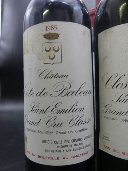 CHATEAU BELLEFOND-BELCIER 1970 3 bouteilles de CHATEAU BELLEFOND-BELCIER 1970. Saint...