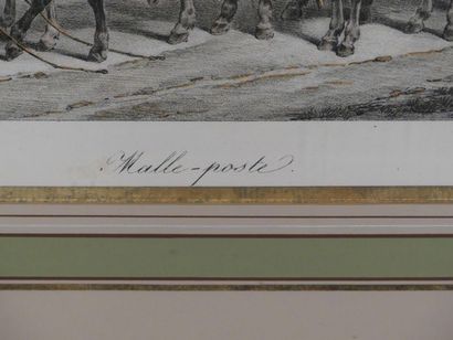 La malle poste Delpech François Séraphin (1778-1825) d'après Vernet Horace (1789-1863)....