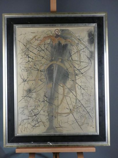 null SALVADOR DALI (1904-1989) L'ange de l'alchimie. Lithographie technique mixte....