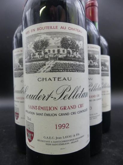 null 6 bouteilles de CHATEAU COUDERT-PELLETAN Saint-émilion grand cru Domaine Jean...