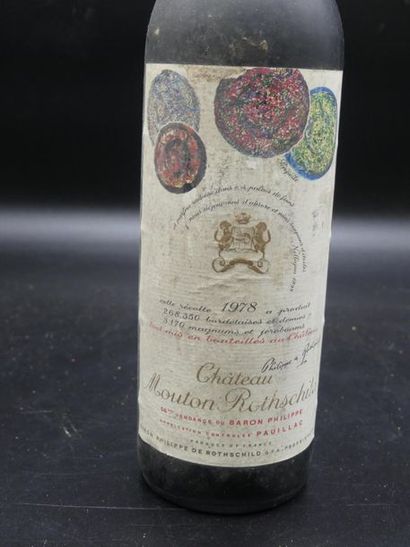 null 1 bouteille de CHATEAU MOUTON ROTSCHILD 1978 (Niveau: epaule)