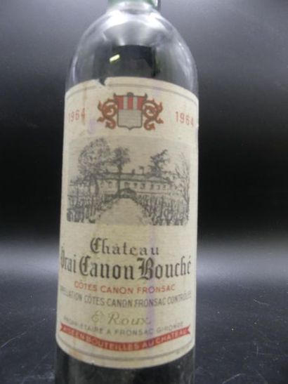 CHATEAU VRAI CANON BOUCHE 1964. 1 bouteille de CHATEAU VRAI CANON BOUCHE 1964. Cabnon...