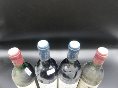 null Lot de 4 bouteilles comprenant 2 bouteilles de CHATEAU LA FLEUR CAILLEAU Canon...