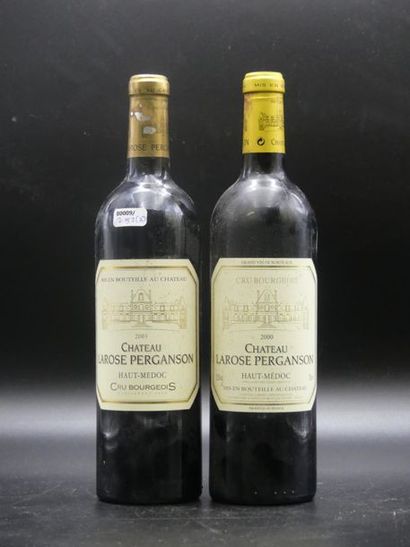 null 2 bouteilles de CHATEAU LAROSE PERGANSON Haut Médoc 2000 et 2003. Bons nive...