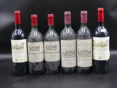 null Lot de 6 bouteilles comprenant 2 bouteilles de CHATEAU HAUT D'ALLARD côtes de...