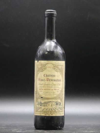 CHATEAU HAUT PEYROUTAS 1985 1 bouteille de CHATEAU HAUT PEYROUTAS 1985. Saint-emilion...