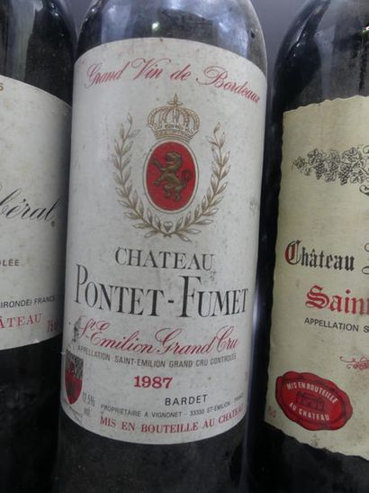 null Lot de 6 bouteilles comprenant 1 bouteille de CHATEAU PONTET-FUMET Saint Emilion...
