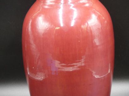 CHINE important vase balustre CHINE Important vase balustre en porcelaine sang de...