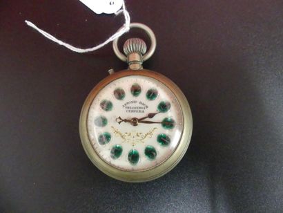 Régulateur, montre chronographe en métal argenté fin XIXe Régulateur, montre chronographe...