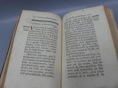 Jacques PERNETTI, Lettres Philosophiques, sur les Physionomies, 1748 Jacques PERNETTI,...