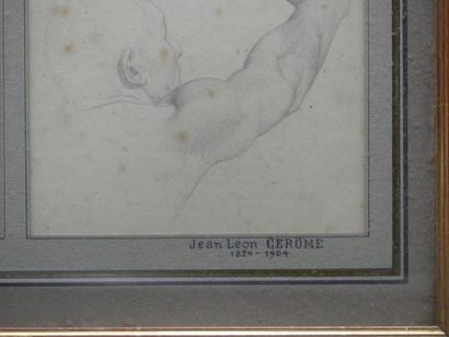 Jean-Léon GEROME attribué à Jean-Léon GEROME (1824-1904) Suite de 4 études deux patriciens...