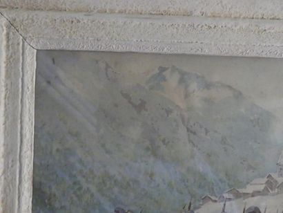 Bernard Rambaud Bernard RAMBAUD, Chasseurs alpins, aquarelle sur papier, Signé en...
