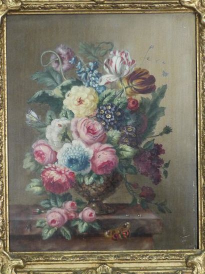 Jean-François ELIAERTS Attribué à Jean-François ELIAERTS (1761-1848) Bouquets sur...