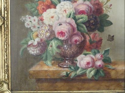 Jean-François ELIAERTS Attribué à Jean-François ELIAERTS (1761-1848) Bouquets sur...