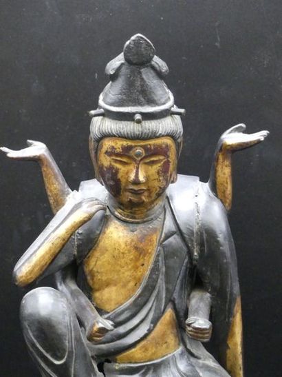 Statue d'avalokitesvara Statue d'avalokitesvara en bronze doré. Japon, XVIIIème-XIXème...