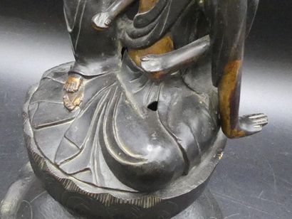 Statue d'avalokitesvara Statue d'avalokitesvara en bronze doré. Japon, XVIIIème-XIXème...
