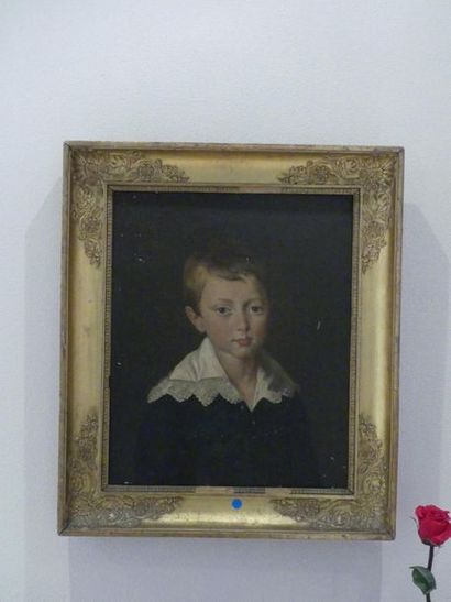 PORTRAIT D'ENFANT Ecole française du début XIXème siècle, Portrait d'enfant, huile...