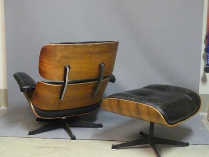 null Ray (1907-1958) et Charles (1912-1988) EAMES, Fauteuil Lounge Chair modèle "...