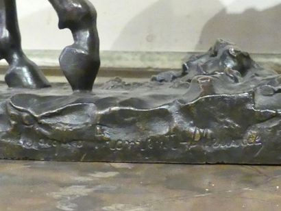 Jacques FROMENT-MEURICE Jacques FROMENT-MEURICE (1864-1948). Dragon, bronze à patine...