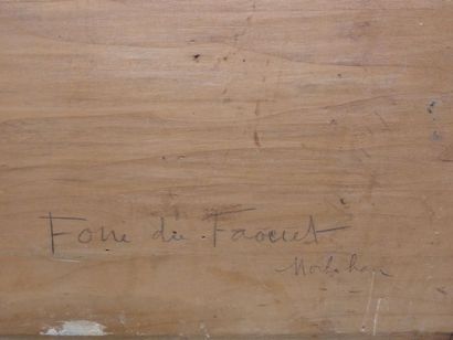 Henri BARNOUIN Henri BARNOUIN (1882-1940) Foire de faouet Morbihan, huile sur panneau,...