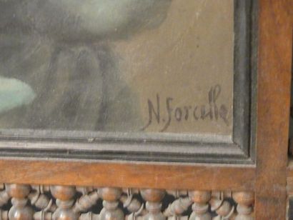 Nicola FORCELLA Nicola FORCELLA (c.1868), Portrait de jeune homme, huile sur toile,...