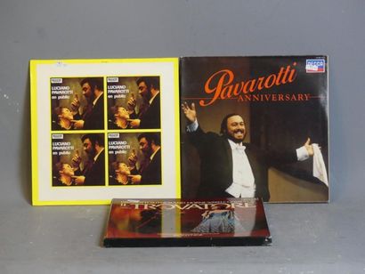 PAVAROTTI PAVAROTTI : Verdi Le trouvère coffret 33 t DECCA, Pavarotti en public 1987...