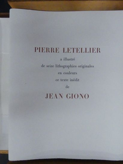 Jean GIONO, ill. Pierre LETELLIER, Terre d'Or. Jean GIONO. Terre d'or. Illustré de...