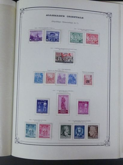Collection de timbres Allemands 1950-1945 Collection quasi-complète de timbres allemands...