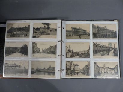 Un album de 90 cartes postales anciennes de l'Oise Un album de 90 cartes postales...