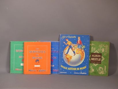 Cinq albums chocolat Nestlé Cinq albums chocolat Nestlé (1936/37, 1954/55, 1956/57,...