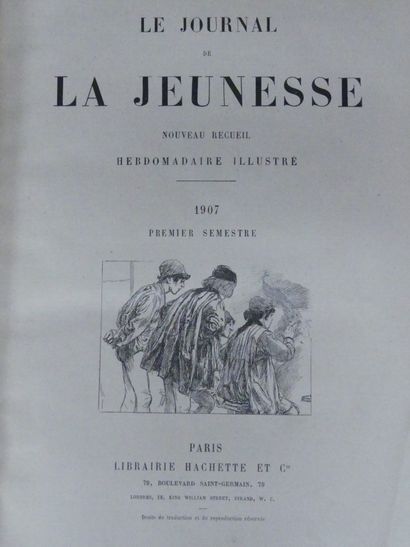 Le Journal de Jeunesse, 11 volumes. Le Journal de la Jeunesse, Hebdomadaire illustré,...