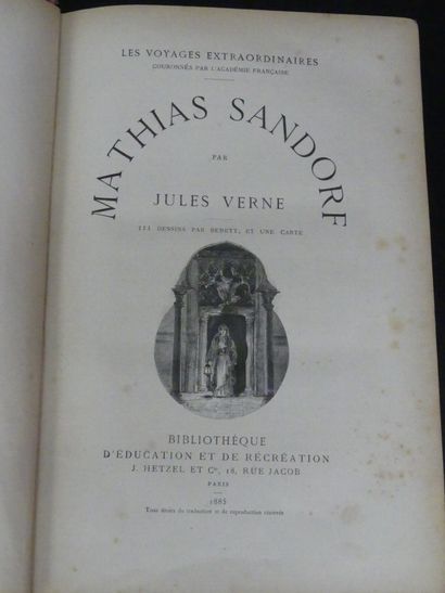 Jules VERNE, Mathias sandorf, 1885. Jules VERNE, Mathias Sandorf, dédié à Alexandre...