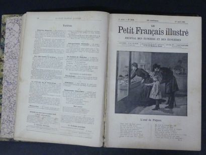 Le Petit Français Illustré. Le petit Français Illustré , 5 volumes datés 1889, 1890,...