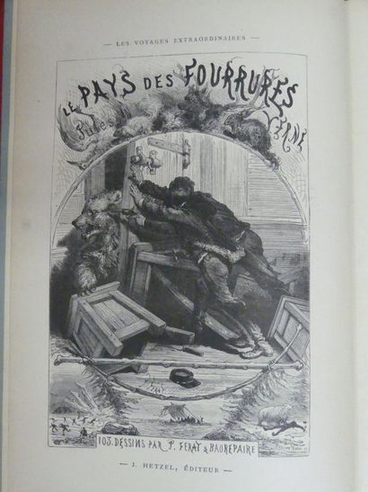 Jules VERNE, Le Pays des Fourrures. Jules VERNE, Le pays des Fourrures, illustré...
