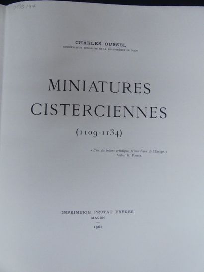 ( MINIATURES - CITEAUX ) - Les miniatures cisterciennes. ( MINIATURES - CITEAUX )...