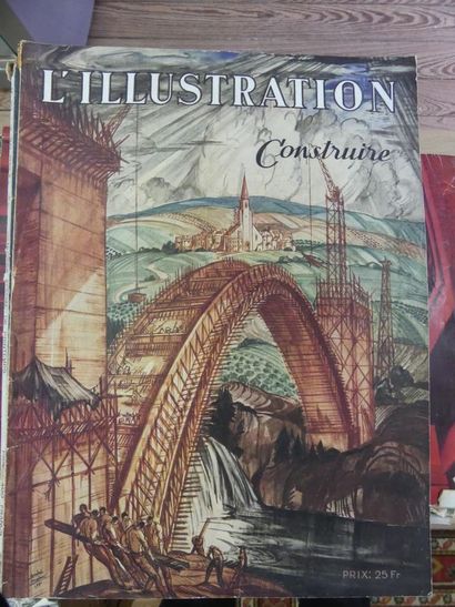 L'ILLUSTRATION L'ILLUSTRATION : Lot de 5 revues : L'HABITATION Mai 1939 - CONSTRUIRE...
