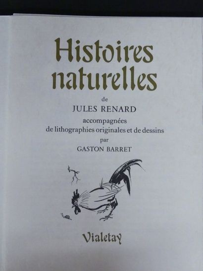 Jules RENARD, Histoire Naturelle, ill. Gaston BARRET Jules RENARD, Histoire Naturelle,...
