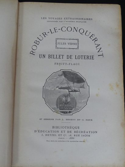Jules VERNE, Robur le Conquérant et Un Billet de Loterie, 1886. Jules VERNE, Robur...