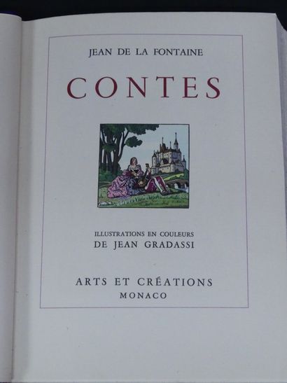 Jean de LA FONTAINE, ill. Jean GRADASSI , Contes. LA FONTAINE. Contes. Illustré des...